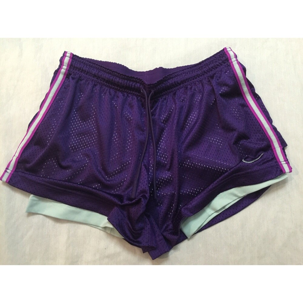 NIKE DRI FIT WOMENS ATHLETIC SHORTS WITH BUILT SHORTS SIZE M